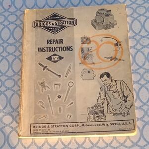 Vintage Briggs & Stratton Repair Instructions IV Manual – Small Engine Repair